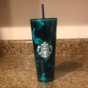 Starbucks 2020 Summer Teal Tortoise-Shell tumbler